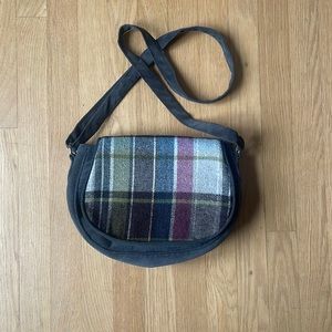 Stem Curduroy Plaid crossbody bag